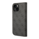 Maska za iPhone 14 na preklop Guess PC/ TPU 4G Metal Camera Outline Book crna - GUBKP14SHG4SHK