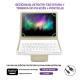 Futrola Leather 10-11 in sa bluetooth tastaturom bela - 058439