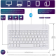 Futrola Leather 10-11 in sa bluetooth tastaturom bela - 058439