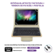 Futrola Leather 10-11 in sa bluetooth tastaturom zlatna - 058437