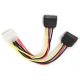 CC-SATA-PSY Gembird 2 xSerial ATA power supply kabl flat 15cm - EP3225406