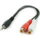 CCA-406 Gembird 3.5mm stereo plug to 2 RCA (cinca) sockets audio kab 0.2m - EP3223475