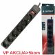 SPG6-B-15 (3G1.0) ** Gembird produzni kabl sa zastitom 6 uticnica (3x1.0mm) 4.5m black(567) - EP3224036