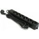 SPG6-B-15 (3G1.0) ** Gembird produzni kabl sa zastitom 6 uticnica (3x1.0mm) 4.5m black(567) - EP3224036