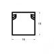 Kanalica ME-16x16mm 2m samolepljiv kablovski kanal PVC - EP3236889
