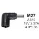 NPC-AS10 (M27) Gembird konektor za punjac 45W-19V-2.37A, 4.0x1.35mm - EP3223410