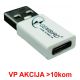 CCP-USB3-AMCM-0M** Gembird USB 3.1 AM to Type-C female adapter cable, White (Alt.A-USB3-AMCF-01, 79) - EP3227539