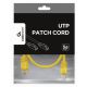 PP12-0.5M/Y Gembird Mrezni kabl, CAT5e UTP Patch cord 0.5m Yellow - EP3226291
