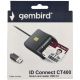 CRDR-CT400 ** Gembird Smart card reader USB 2.0 Citac za licne karte, saobracajne, bankarske (599) - EP3228106