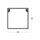 Kanalica ME-40x40mm 2m kablovski kanal PVC - EP3237157