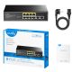 Cudy FS1010PG 8-Port 10/100M PoE+ Switch, 2Uplink 10/100/1000M, 120W, 250m, steel (Alt.PFS3010-8ET) - EP3269103