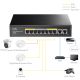Cudy GS1010PE 8-Port Gbit PoE+ Switch with 2 Gbit Uplink Ports 120W, steel case - EP3269109