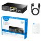 Cudy FS1010P 8-Port 10/100M PoE+ Switch, 2 Uplink 10/100M, 120W, 250m,4KV steel (Alt.PFS3009-8ET-96) - EP3226464