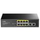 Cudy FS1010P 8-Port 10/100M PoE+ Switch, 2 Uplink 10/100M, 120W, 250m,4KV steel (Alt.PFS3009-8ET-96) - EP3226464