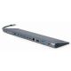 A-CM-COMBO9-01 Gembird USB Type-C 9-in-1 multi-port adapter USB hub+HDMI+VGA+PD+card reader+LAN+3.5m - EP3273860