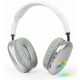 BHP-LED-02-W Gembird Bluetooth stereo Slualice sa mikrofonom Bt V5.0 400mAh/32Ohm, 2h Li-ion Bele - EP3224527