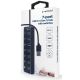 UHB-U3P7P-01 Gembird 7-port USB 3.1 (Gen 1) hub with switches, black - EP3274503
