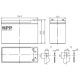 NPP NP12V-7Ah, AGM BATTERY, C20=7AH, T2, 151x65x94x100, 1,97KG, BLACK - EP3236928
