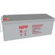 NPP NPG12V-200Ah, GEL BATTERY, C20=200AH, T16, 522x238x218x222, 52,8KG, Light grey - EP3236998