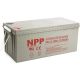 NPP NPG12V-200Ah, GEL BATTERY, C20=200AH, T16, 522x238x218x222, 52,8KG, Light grey - EP3236998