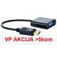 A-DPM-VGAF-03 ** Gembird DisplayPort to VGA adapter cable, BLACK (381) - EP3223379