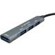 UHB-U3P4-06 ** Gembird HUB Type-A+C to 3*USB2.0 + 1*USB3.0 Aluminum (287) - EP3225994