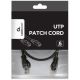 PP6U-0.5M/BK Gembird Mrezni kabl, CAT6 UTP Patch cord 0.5m black - EP3223436