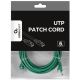 PP6U-3M/G Gembird Mrezni kabl, CAT6 UTP Patch cord 3m green - EP3226069