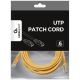 PP6U-5M/Y Gembird Mrezni kabl, CAT6 UTP Patch cord 5m yellow - EP3223463