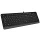 A4-FK10 US GREY A4Tech Fstyler Multimedia comfort tastatura, FN funkcije, vodootp. US-LAYOUT, USB - EP3243820