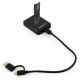 DD-U3M2 Gembird Desktop USB Type-C M.2 SATA & NVME SSD drive docking station, black - EP3223538