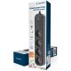 TSL-PS-S4U-01 Gembird pametni produzni kabl sa USB punjenjem, 4 uticnice, 1,5m crni - EP3227683