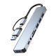 A-CM-COMBO8-06 ** Gembird USB-A + USB-C multi-port 8-in-1 USB3.0+USB2.0+SD+3.5mm+Data (759) - EP3223530