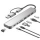 A-CM-COMBO8-06 ** Gembird USB-A + USB-C multi-port 8-in-1 USB3.0+USB2.0+SD+3.5mm+Data (759) - EP3223530