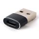 A-USB2-AMCF-02 Gembird USB AM to Type-C female adapter, black (ALT.CCP-USB3-AMCM-0M) FO - EP3273714