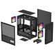 DeepCool CH360 DIGITAL mATX Kuciste,Dual Status Display, 2xLED 140mm +1x120mm, Staklena strana,USB-C - EP3223491