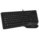 A4-F1512 A4Tech tastatura YU-LAYOUT + mis USB, Black - EP3244628