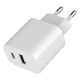 TA-UC-2AC12-01 Gembird USB punjac, 2-port USB-A+ USB-C, 2.4 A, white - EP3224844
