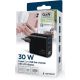 TA-UC-PDQC30LCD-BK-02 Gembird GaN USB brzi punjac, 30W 3-port (2xUSB-A+ USB-C), LCD, black - EP3224856