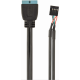 CC-U3U2-01 Gembird USB 2 to USB 3 interni kabl 9-pinski USB 2.0 na 19-pinski - EP3274170