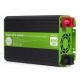 EG-PWC-PS500-01 Gembird 12V Cist sinusni auto inverter DC/AC 500W + USB port, 1,95KG - EP3227959