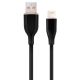 CC-USB2S-AM8PM-1.5M-BK Gembird Premium silicon 8-pin cable charging and data cable, 1.5 m, black - EP3227983