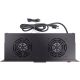 ExeLink Ventilator panel sa 2 ventilatora, kontrolerom temperature i kablom za napajanje - EP3227974