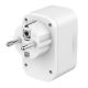 TA-ACPDQC20-01-W Gembird 20W 2-port USB brzi punjac sa pass-through AC socket-om, white - EP3228016