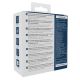 TA-UC-PDQC100LCD-01-BK Gembird 4-port 100W GaN USB fast charger, LCD, black - EP3228028