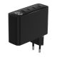 TA-UC-PDQC100LCD-01-BK Gembird 4-port 100W GaN USB fast charger, LCD, black - EP3228028