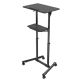 TVS-DESK-01-BK Gembird Mobilni sto sa toèkicima, 1110-1345 mm, crne boje - EP3273684