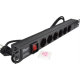 ExeLink Razvodni PDU panel za rack 19 in, sa 6 uticnih mesta, kabl 2m (aluminijum) - EP3228602