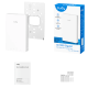 Cudy AP1300 Wall, AC1200 Zidna pristupna tacka,4-Stream Dual-Band Wi-Fi 5,867 Mbps + 300 Mbps - EP3226912