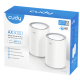 Cudy M3000 2-Pack,AX3000 2.5G Mesh Wi-Fi 6 System White,4-Stream Dual-Band, 2402 Mbps + 574 Mbps - EP3269292